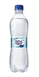 Ásványvíz, szénsavas, NATUR AQUA, 0,5 l